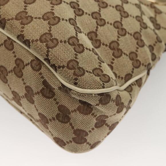 GUCCI GG Canvas Shoulder Bag Beige Gold - Picture 13 of 16